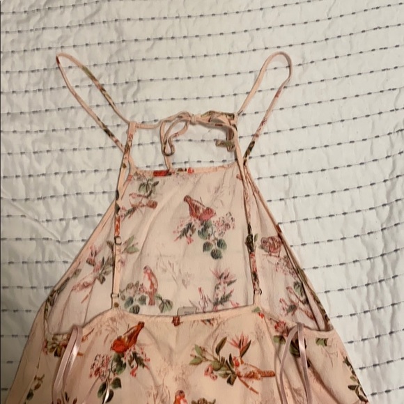 Pink brig tank top with low cross over back - Picture 2 of 3